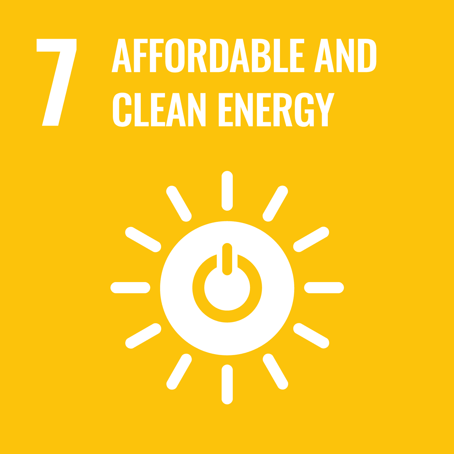 SDG 7 Affordable & Clean Energy